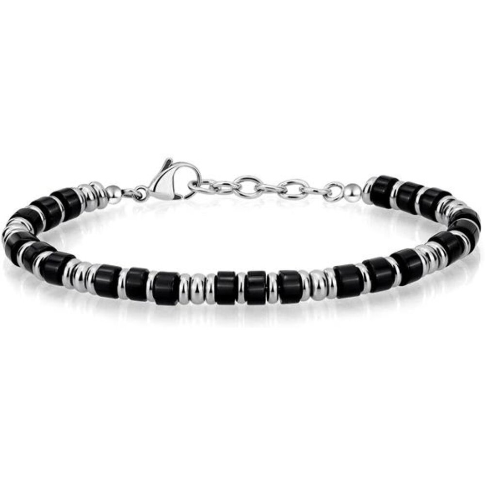 Mens Bracelet, Boho Stainless Steel Bracelets for Men, Beaded Bracelets Trendy